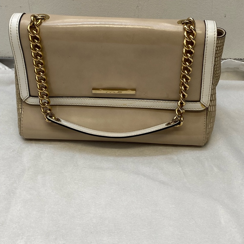 Innue genuine leather made Italy women’s hand bag tote bag snake print on side